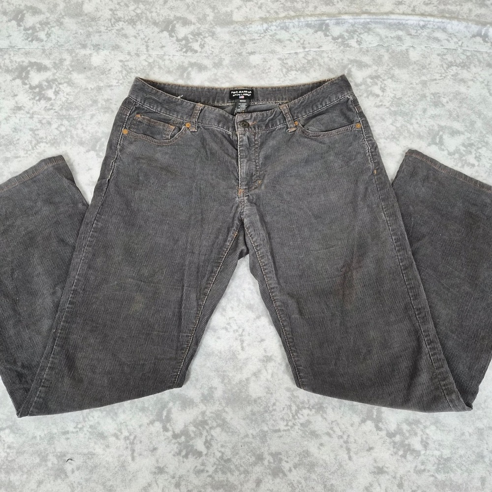 Vintage Polo Jeans Ralph Lauren Corduroy Pants Womens 10x32 Wide Leg 90s Grunge